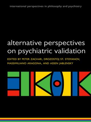 cover image of Alternative perspectives on psychiatric validation